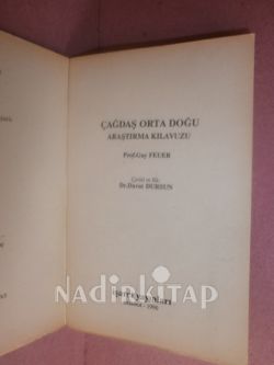 ÇAĞDAŞ ORTADOĞU ARAŞTIRMA KILAVUZU
