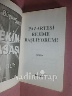 Pazartesi Rejime Başlıyorum