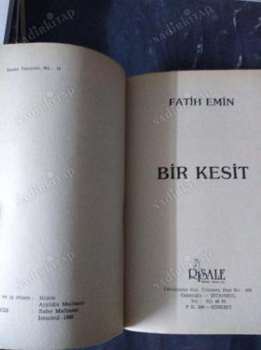 BİR KESİT