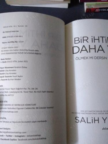 Bir İhtimal Daha Var Ölmek mi Dersin Sevmek mi?
