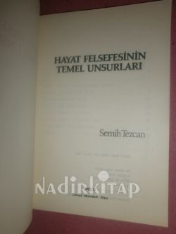 HAYAT FELSEFESİNİN TEMEL UNSURLARI