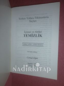 İÇTİMAİ VE AHLAKİ TEMİZLİK