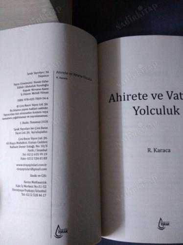 Ahirete ve Vatana Yolculuk