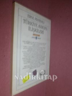 TÜRKİYE AVURUPA İLİŞKİLERİ