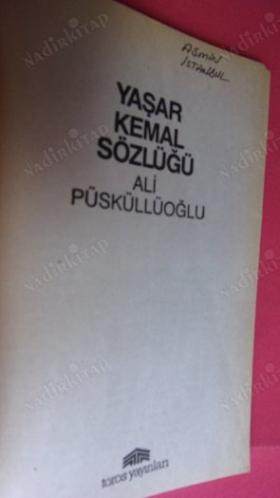 YAŞAR KEMAL SÖZLÜĞÜ
