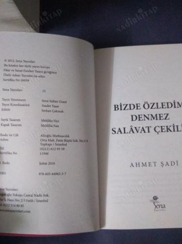 Bizde Özledim Denmez Salavat Çekilir