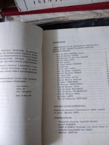 1. Ulusal İnfeksiyon Hastalıkları Kongresi / İzmir, 20-23 Nisan 1987, Kongre Kitabı