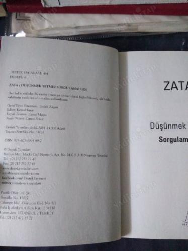 ZATA - DÜŞÜNMEK YETMEZ SORGULAMALISIN