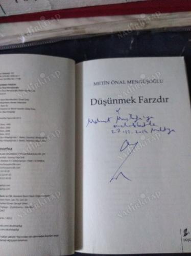 DÜŞÜNMEK FARZDIR(İMZALI)