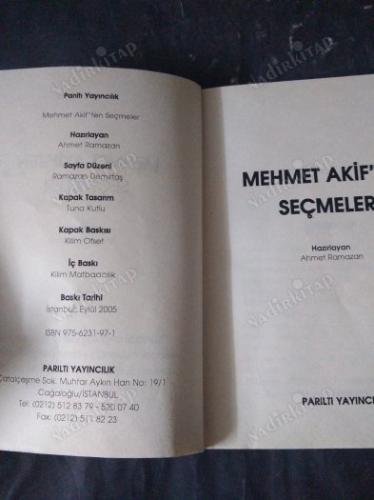 Mehmet Akif ten Seçmeler