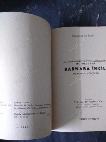 BARNABA İNCİLİ : HZ. MUHAMMED'İN PEYGAMBERLİĞİNİ MÜJDELEYEN BARNABAS İNCİLİ HAKKINDA GÖRÜŞLER / ARAŞTIRMALAR