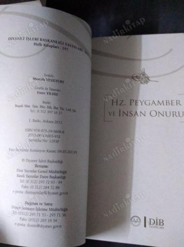HZ. PEYGAMBER VE İNSAN ONURU