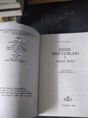 TÜRK KLASİKLERİ ŞEHİR MEKTUPLARI 1