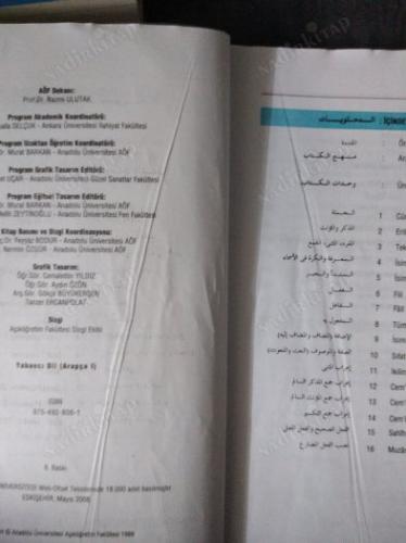 Aöf - Anadolu Üniversitesi - Açıköğretim Fakültesi - Arapça - 1