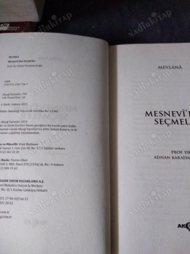MEVLANA MESNEVİ'DEN SEÇMELER (AKÇAĞ BASIM YAYIM - 100 TEMEL ESER SERİSİ)