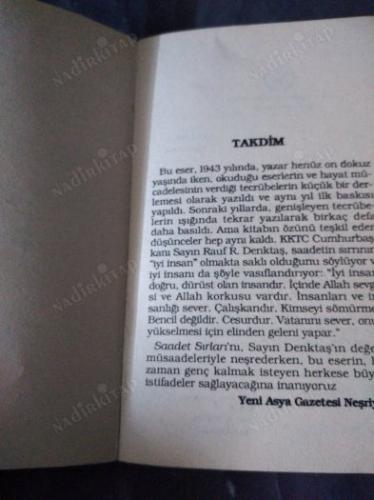 SAADET SIRLARI CEP BOY