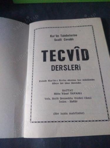 KUR'AN TALEBELERİNE SUALLİ CEVABLI TECVİD DERSLERİ 