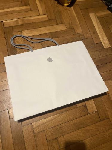 Apple Büyük Boy Kağıt Torba Çanta