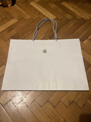 Apple Büyük Boy Kağıt Torba Çanta