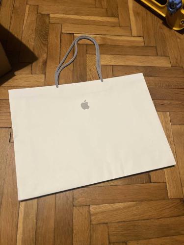Apple Büyük Boy Kağıt Torba Çanta