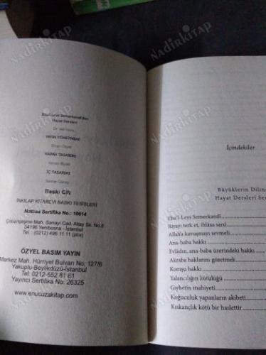EBU'L-LEYS SEMERKANDİ'DEN HAYAT DERSLERİ