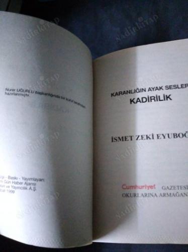 KARANLIĞIN AYAK SESLERİ KADİRİLİK
