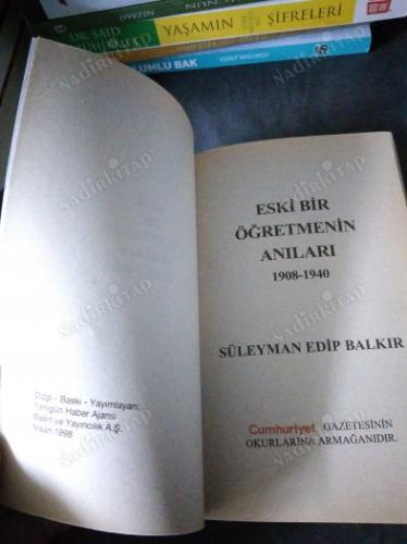 ESKİ BİR ÖĞRETMENİN ANILARI