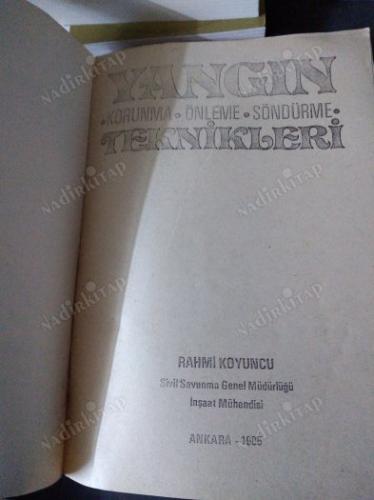 YANGIN KORUNMA ÖNLEME SÖNDÜRME TEKNİKLERİ