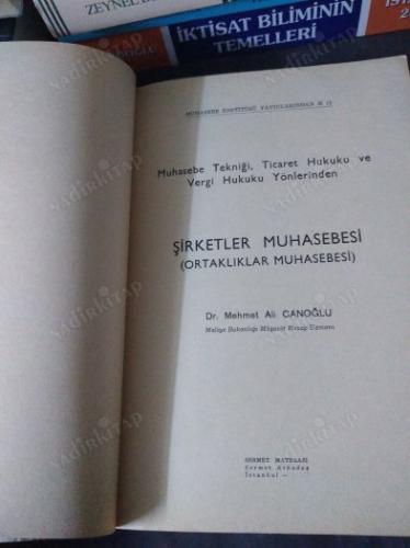 ŞİRKETLER MUHASEBESİ (ORTAKLIKLAR MUHASEBESİ )