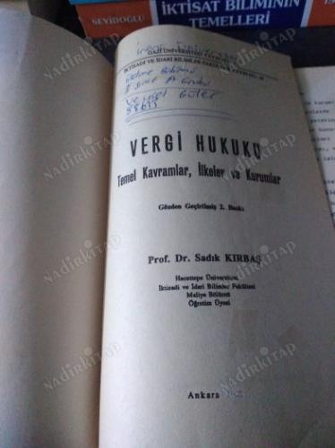 VERGİ HUKUKU TEMEL KAVRAMLAR,İLKELER VE KURUMLAR