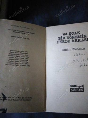 24 OCAK - BİR DÖNEMİN PERDE ARKASI