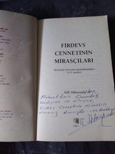 Firdevs Cennetinin Mirasçıları (İmzalı)