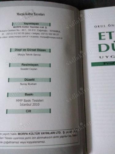 Okul Öncesi Eğitimcileri İçin Etkinlik Dünyası - Uygulama Kitabı