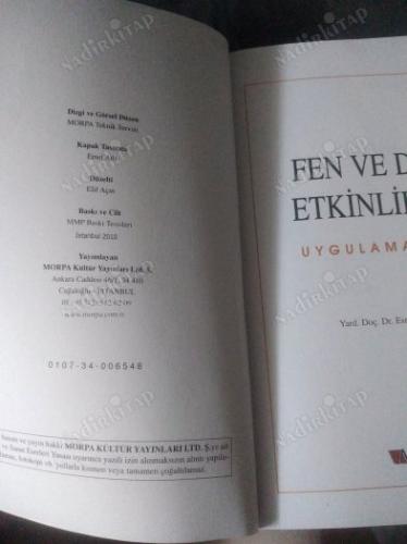 FEN VE DOĞA ETKİNLİKLERİ UYGULAMA KİTABI