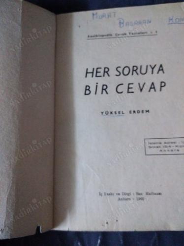 HER SORUYA BİR CEVAP
