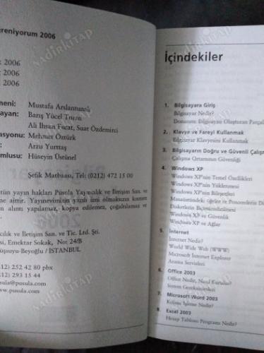 BİLGİSAYAR ÖĞRENİYORUM 2006