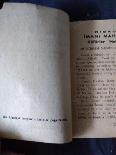Nuru İmanı Mahveden Küfürleri Kısaca Beyan Eder