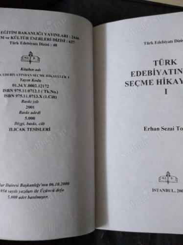 TÜRK EDEBİYATINDAN SEÇME HİKAYELER - 1