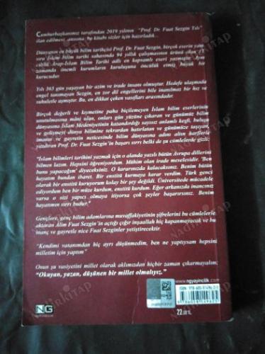 BİLİMLER TARİHİ DOSTU Pof. Dr. Fuat Sezgin (İmzalı)