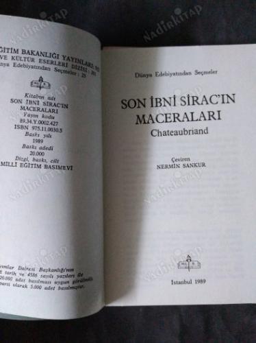 Son İbni Sirac'ın Maceraları