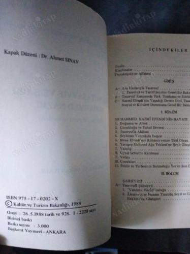 TÜRK MUTASAVVIF VE ŞAİRİ MUHAMMED NAZMÎ (HAYATI, ŞAHSİYETİ VE ESERLERİ)