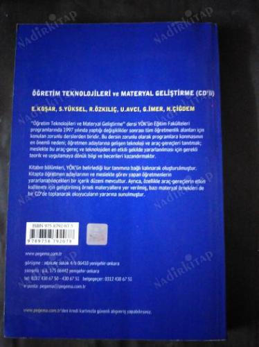 ÖĞRETİM TEKNOLOJİLERİ VE MATERYAL GELİŞTİRME
