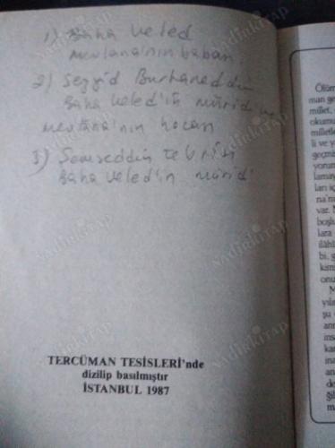 HAZRETİ MEVLANA - HAYATI VE ESERLERİ
