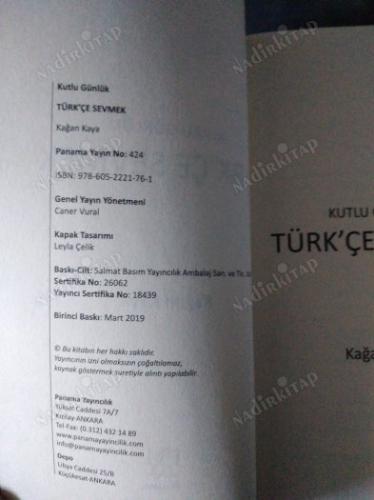 Kutlu Günlük Türk'çe Sevmek