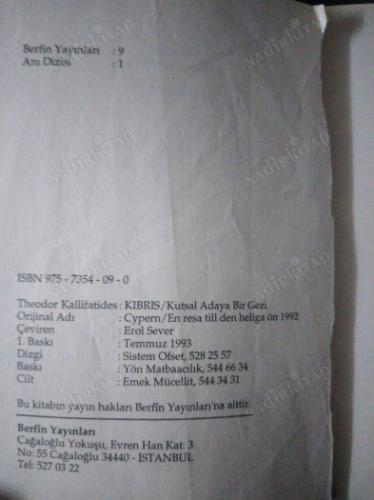 KIBRIS KUTSAL ADAYA BİR GEZİ