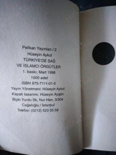 TÜRKİYE'DE SAĞ VE İSLAMCI ÖRGÜTLER