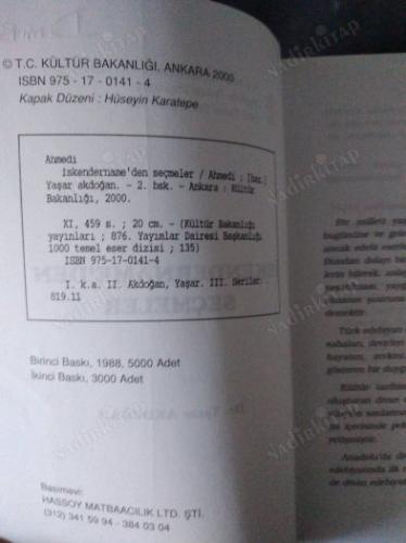 İSKENDERNAME'DEN SEÇMELER
