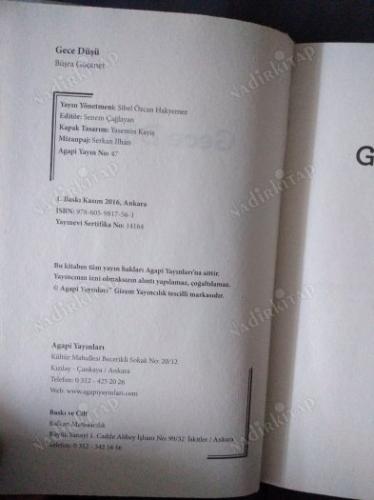 Gece Düşü(1.BASKI-CİLTLİ)