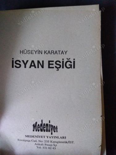 İSYAN EŞİĞİ