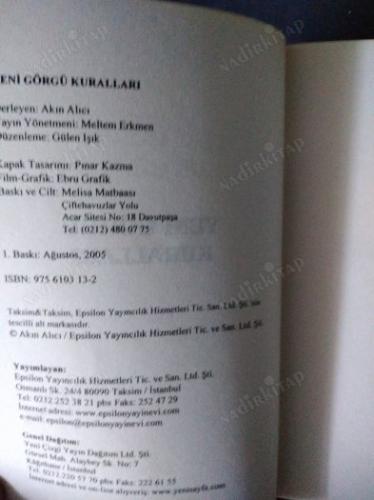 YENİ GÖRGÜ KURALLARI